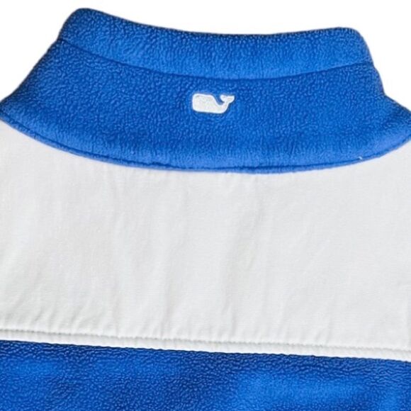 Vineyard Vines Vest Women's Fleece Zip Up Jacket Blue Sz M - Picture 7 of 10